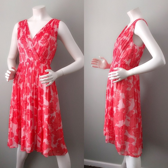 J.Crew Frances Watercolor Floral Silk Dress v-day - Picture 4 of 7